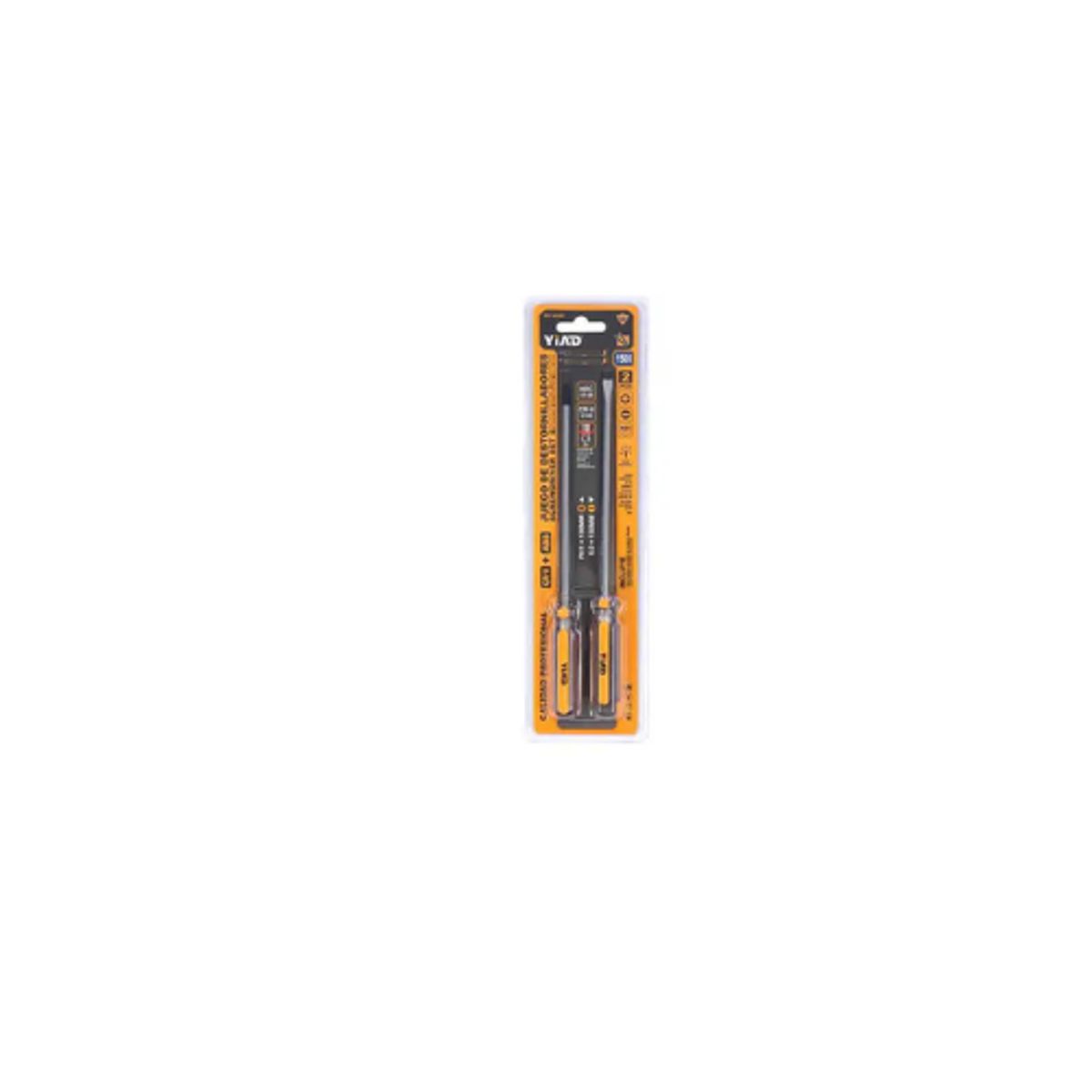 GENERICO - Juego De Destornilladores 2pcs Punta Estrella Y Paleta Magnetica 75mm