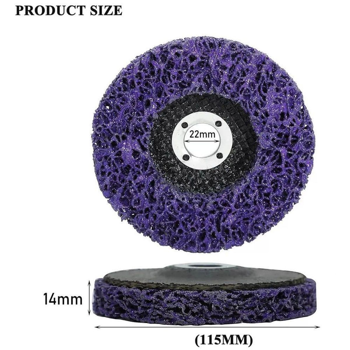 GENERICO - Disco Pulir Removedor Pintura Oxido 115mm Esmeril 5pcs