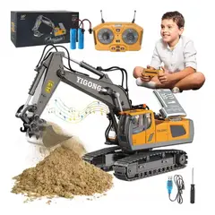 GENERICO - Excavadora Control Remoto Rc Juguete 11 Canal Aleación