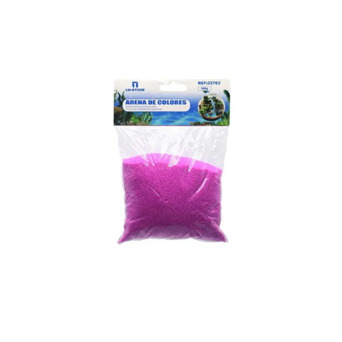 GENERICO - Arena De Color Magenta Decoración 500g