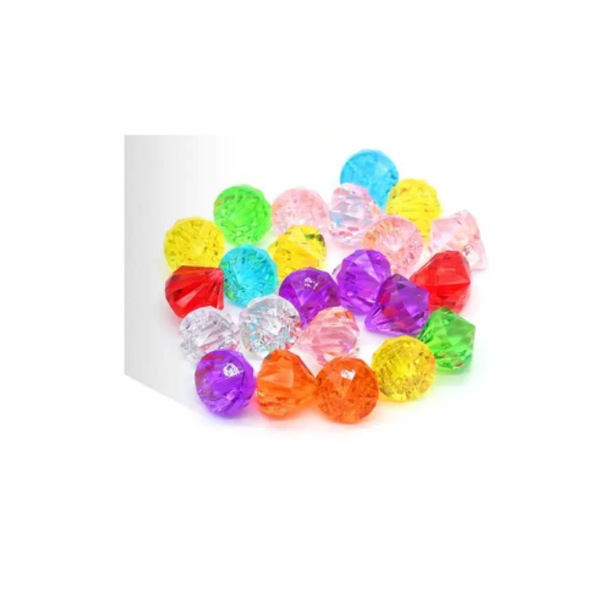 GENERICO - Gemas De Colores Acrílicas Decorativas 100g