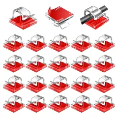 KUANGYE - 50 Clips Para Cables Para Exteriores, Organizador De Cable Adhesivo