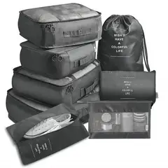 GENERICO - Organizador Maleta Set 8 Bolsas Viaje Equipaje
