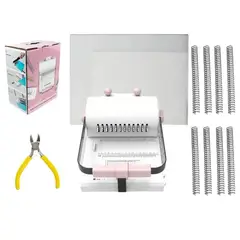 GENERICO - Encuadernadora Con Insumos Para Emprender Color Rosa