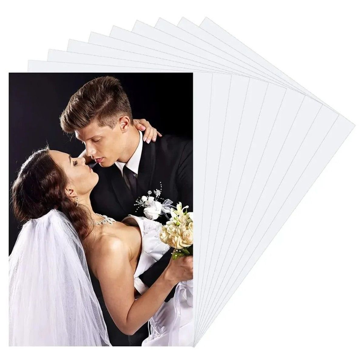 GENERICO - Pack 16 Placas Metálicas Sublimables 20x30 Cm Color Blanco