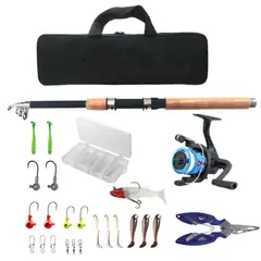 GENERICO - Kit De Iniciación De Caña De Pesca De 210cm Con Accesorios