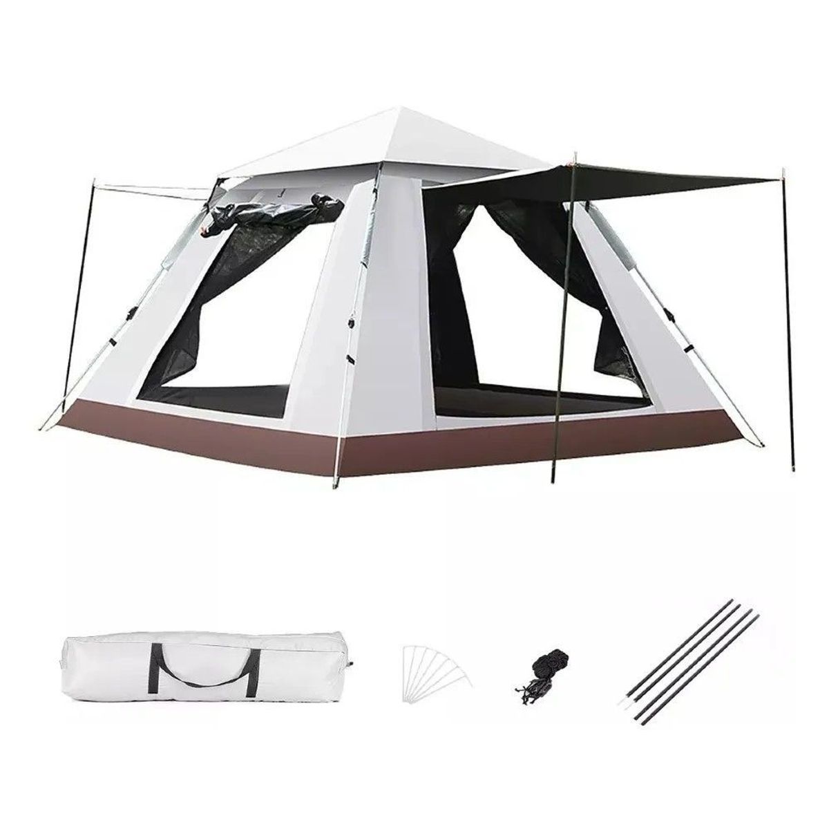 GENERICO - Tienda Campaña Casa Camping Grandes 240×240cm 4-8 Personas