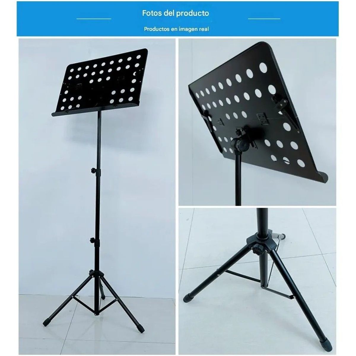 GENERICO - Engrosada Atril Para Partitura Ajustable Plegable Con Bolsa
