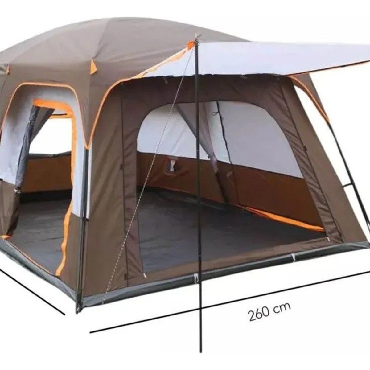 GENERICO - Carpa Familiar Camping 6personas Doble Carpa Material Oxford