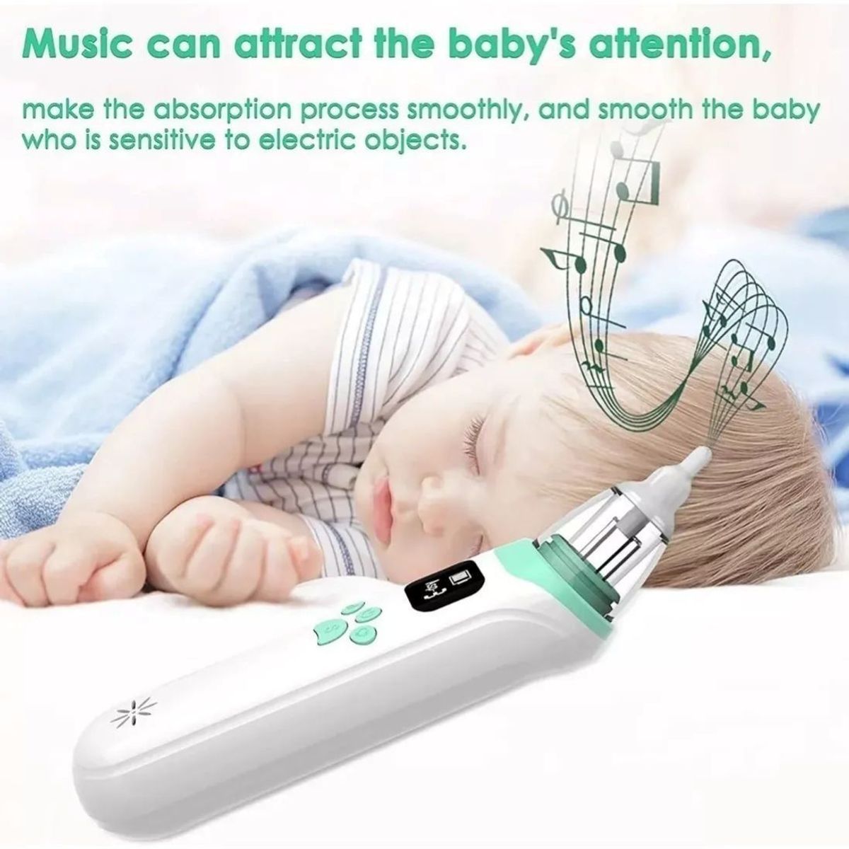 GENERICO - Aspirador Nasal De Remoción Moco Eléctrico Para Bebés