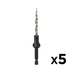 DEWALT - Set 5 brocas avellanadoras #10 DW2569-Z