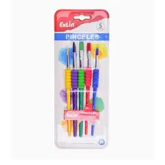 GENERICO - Set de Pinceles de Alta Calidad 5 Unidades