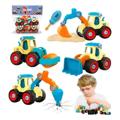 GENERICO - Juego De Juguete Camión Excavadora Para Niños Desmontable Regalos Para Niños Regalo De Cumpleaños