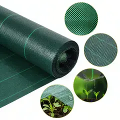 GENERICO - Malla Antimaleza 1x100mts Jardin Geotextil Rollo +130clavos