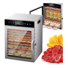GENERICO - Deshidratador De Alimentos Eléctrico 12 Bandejas 800 W