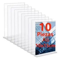 GENERICO - 10pcs Porta Menú Y Folleto Pared Para Hoja 14 Carta 1015cm