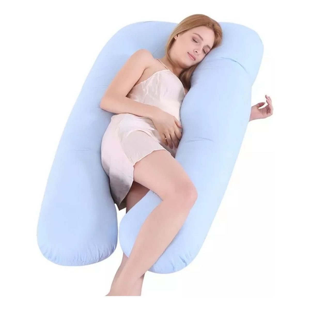 GENERICO - Cojín Almohada Maternal en U con Funda Extra Suave