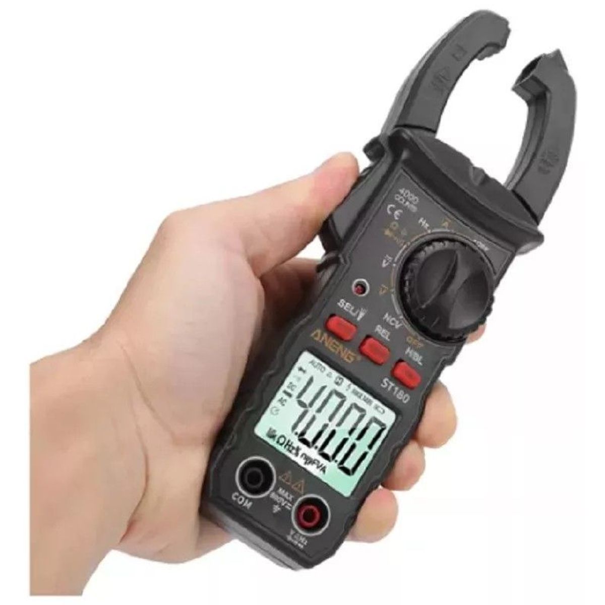 Amperímetro De Tenaza Tester Multimetro Digital Lcd St180, marca GENERICO - Foto 2