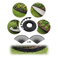 GENERICO - Limitador De Jardín Separador De Césped Burlete 10cm×10m