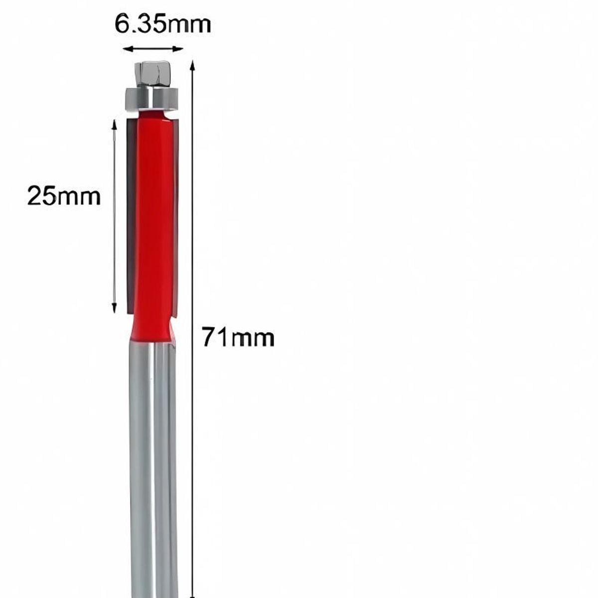 GENERICO - 4 × Fresa Madera Copiadora Dif Medidas Bástago 14