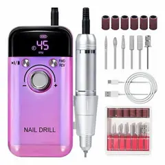 GENERICO - Pulidor De Uñas Esmeril Profesional Drill Portátil 45000 Rpm