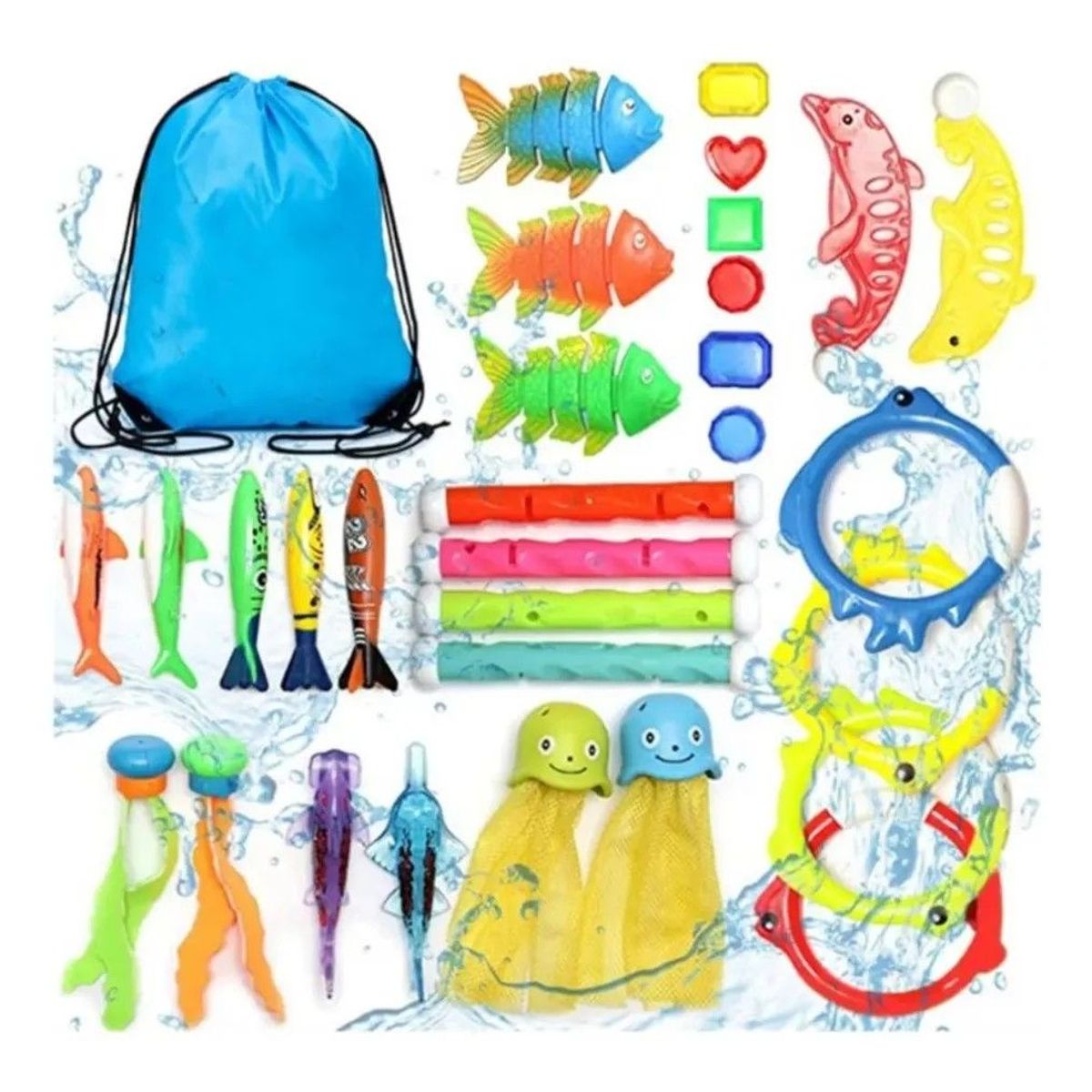 GENERICO - Juego De Buceo Infantil Para Piscina 30 Piezas
