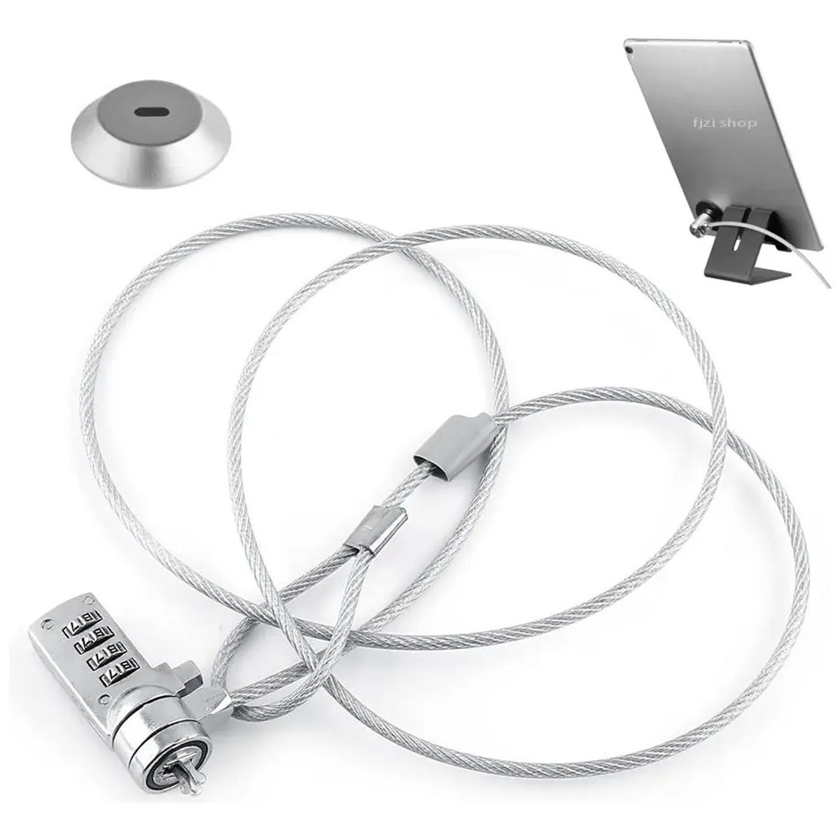 TSKY CHILE SHOPPING - 1.2m Candado para Laptop con Cable de Seguridad Compatible con MacBook, iPad, Tablet y Teléfono