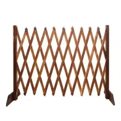 GENERICO - Valla De Madera Flexiblejardin Bordes Exteriores Madera Marrón