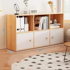 GENERICO - Estante Gabinete 6 Espacios Almacenamiento Con Asa 80cm X 60