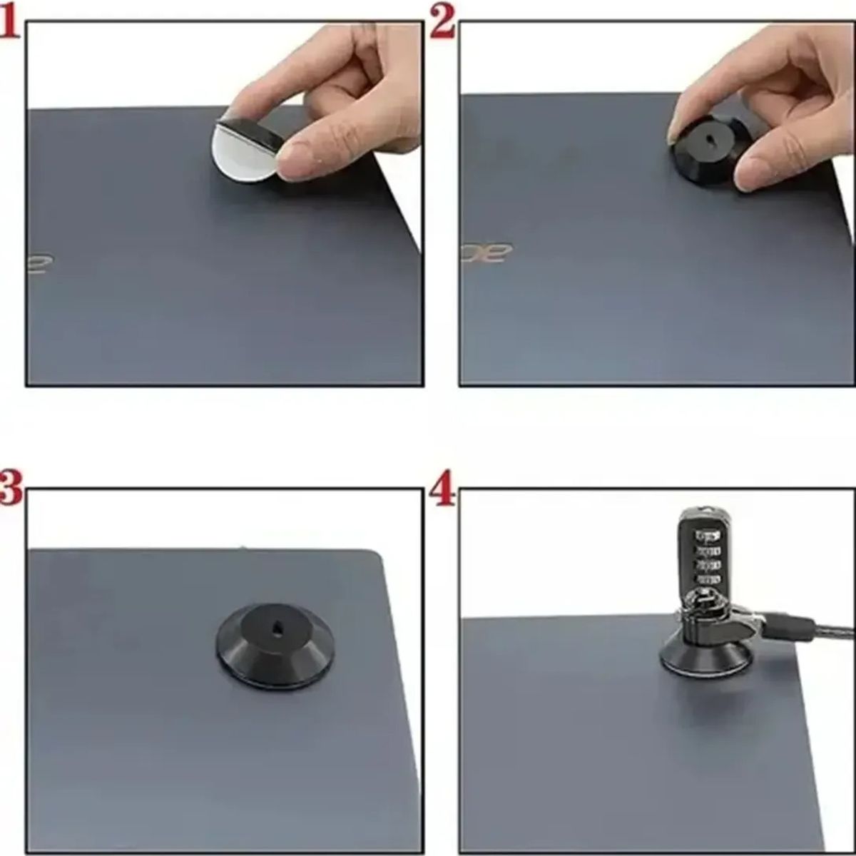 TSKY CHILE SHOPPING - Placa de anclaje adhesiva de seguridad para tabletas, monitores,iPhone, MacBook Pad, iPad, tablet