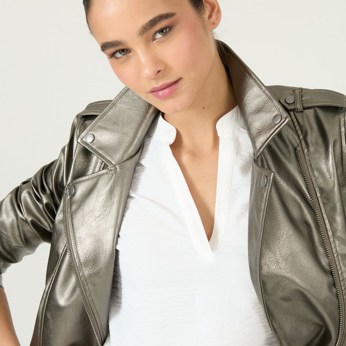 PRIVILEGE - Chaqueta Gris Cod 1513615