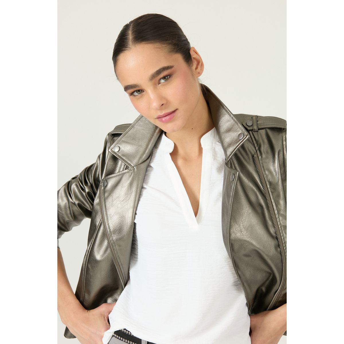 PRIVILEGE - Chaqueta Gris Cod 1513615