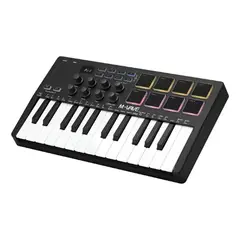 GENERICO - Teclado Controlador Midi De 25 Teclas Usb Portátil Negro
