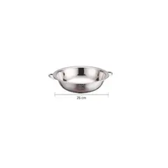GENERICO - Colador De Acero Inoxidable 26cm Con Asas Cocina