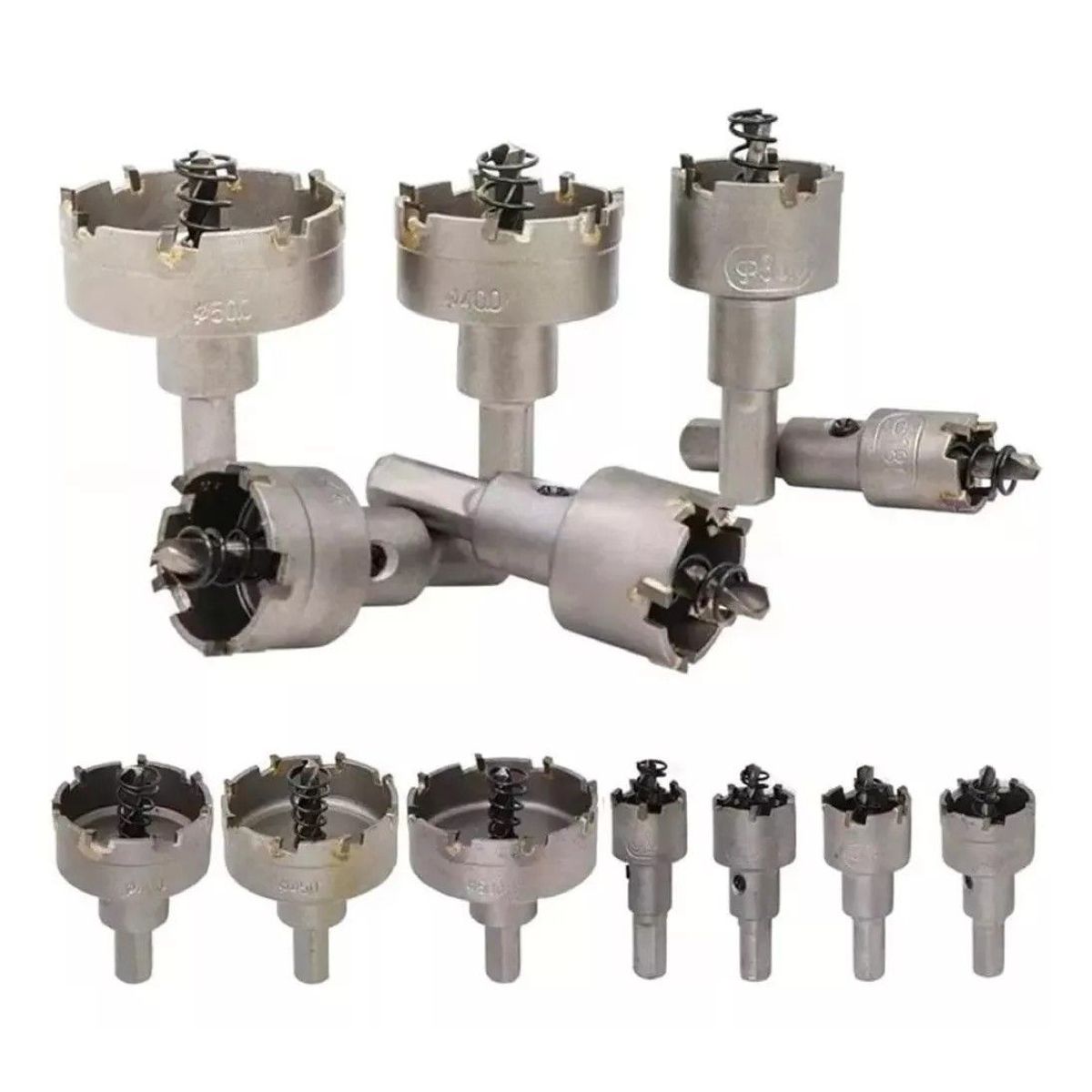 GENERICO - 13 Brocas Copa Sierra Hss De Carburo Para 16-53mm