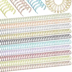 KUANGYE - Kit 50 Anillos Encuadernacion Metálicos P/a4 22 Mm Paso 2:1