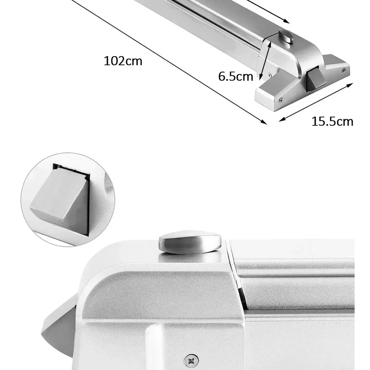65-100cm Barra Antipanico Acero Inoxidable Con Llaves, marca KUANGYE - Foto 2