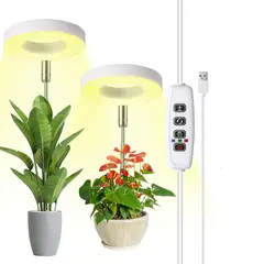 KUANGYE - Lampara Aro Led Uv Para Cultivo Interior Con Temporizador
