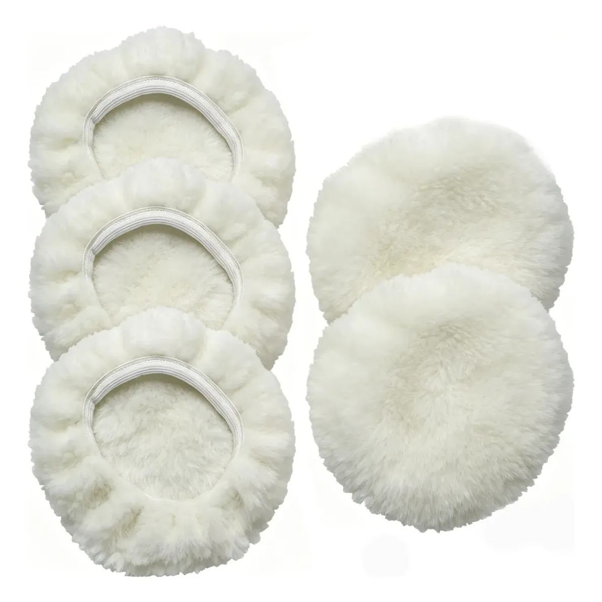 KUANGYE - Pack 5 Repuestos De Bonetes/pads/almohadilla Pulidora 24cm