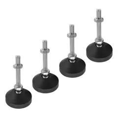 KUANGYE - Pata Ajustable M12 (pack 4 Und) Perfil De Aluminio