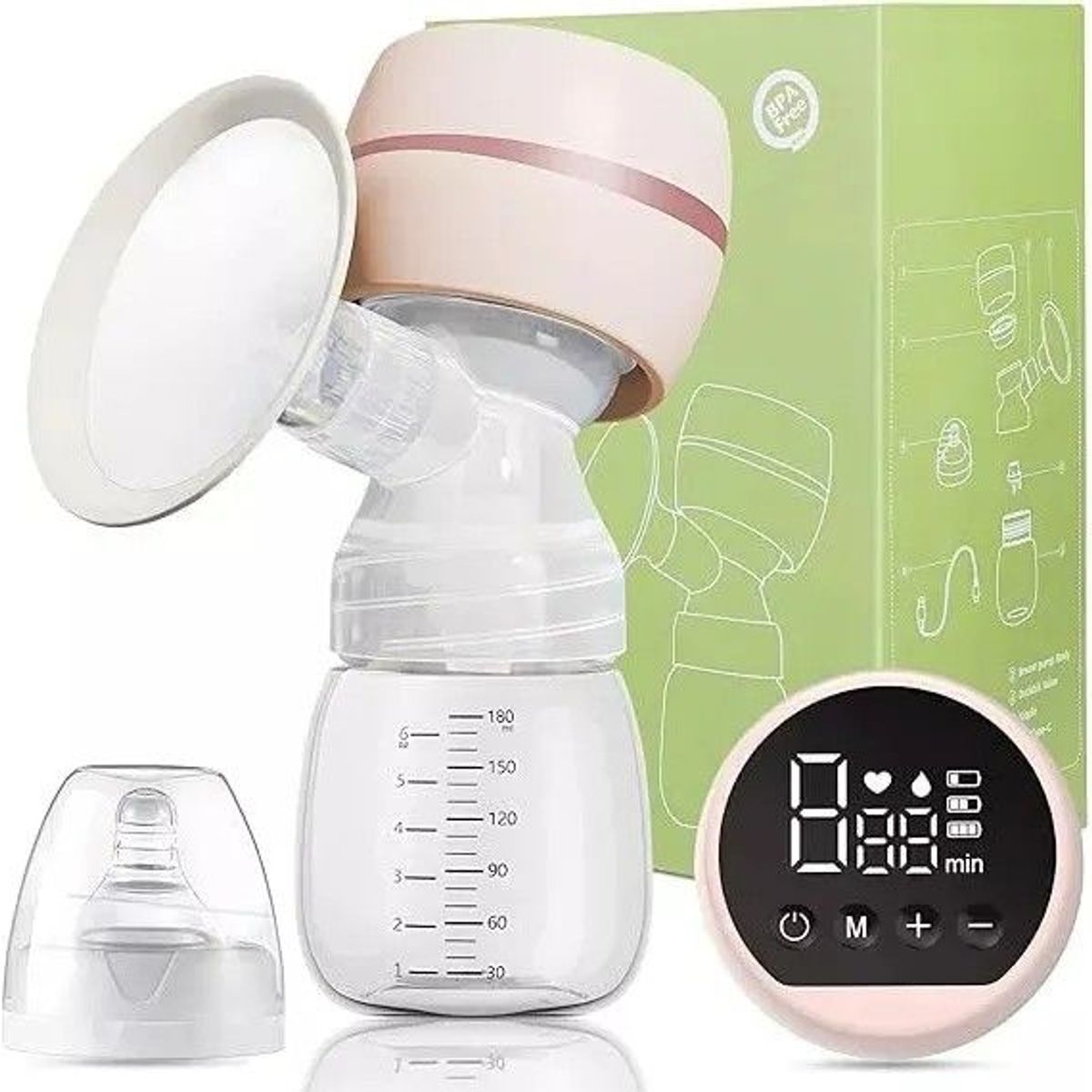 GENERICO - Extractor De Leche Materna180ml Rosado