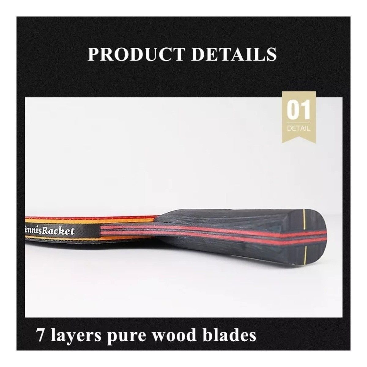 GENERICO - Set 2 Paleta De Ping Pong Profesional 6 Star  Con Estuche