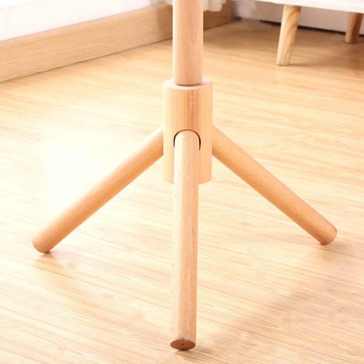 GENERICO - Perchero Colgador De Pie De Madera 175x42 Cm Armable
