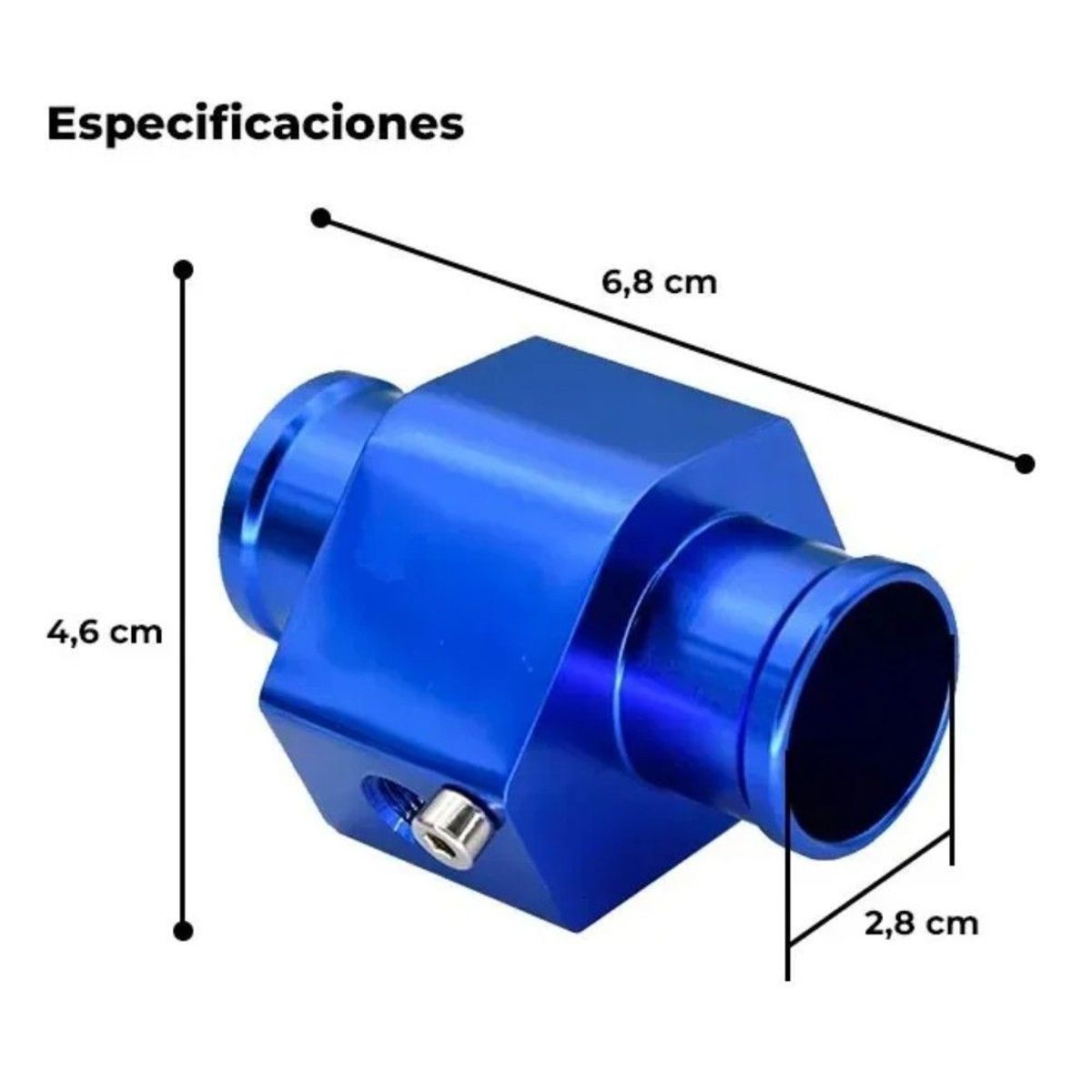 GENERICO - Reloj Digital Medidor Temperatura Agua Voltaje 28mm Adapter