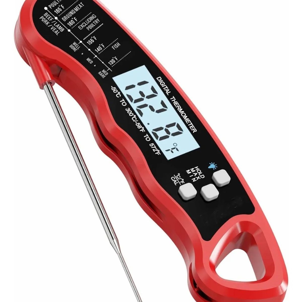 GENERICO - Termómetro Digital Cocina Lectura Rápida Temperatura de Alimentos Cocina 1.55 oz para Asados, Horno, Repostería