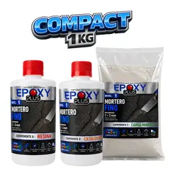 EPOXY - Mortero Epóxico - Nivel 1 - Mortero Fino - Espesor 1 A 3 MM - Kit 1 KG COMPACT