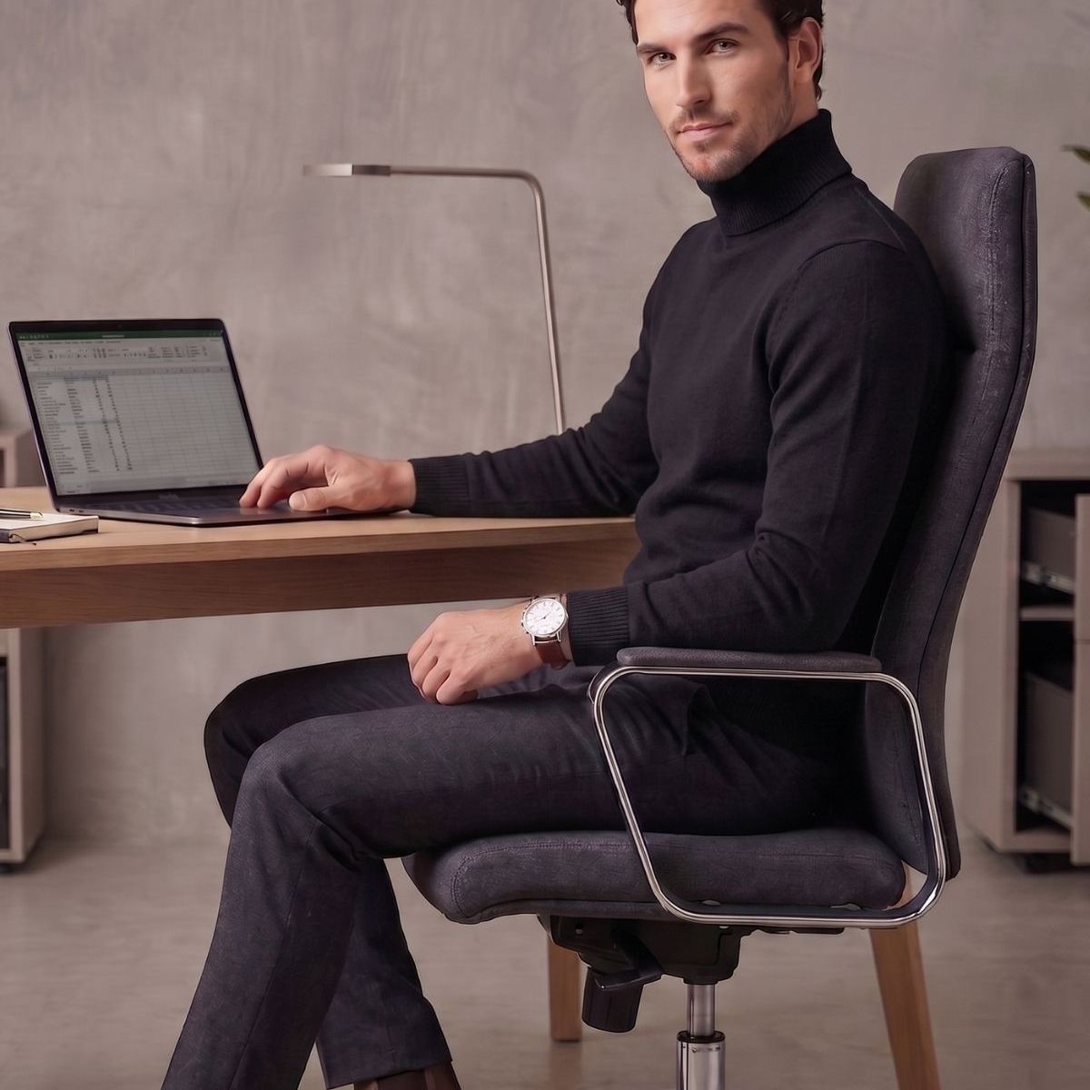 LOOK SHOP - Sweater Tejido Hombre Cuello Subido Beatle Colores 189