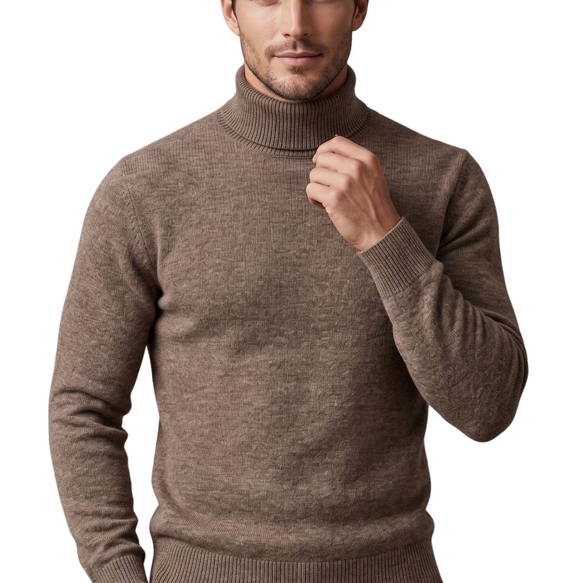 LOOK SHOP - Sweater Tejido Hombre Cuello Subido Beatle Colores 189