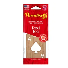 PARADISE - Aromatizante Air Colgante de Madera Red Ice