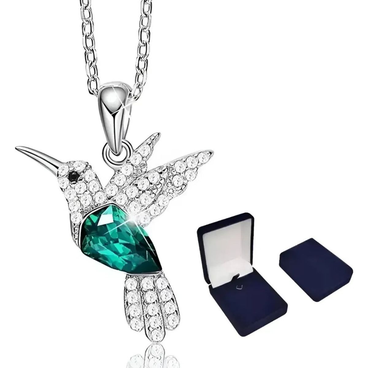 GENERICO - Collar diseño en Colibri con Cristales para Mujeres Joyas elegantes